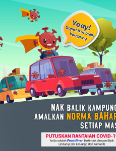 Nak Balik Kampung? Amalkan Norma Baharu Setiap Masa